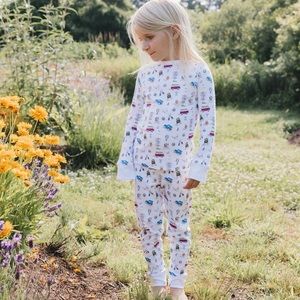 Erica Wilson x Cisco Brewers Kid's PJ Set - Cisco IPJ Nantucket